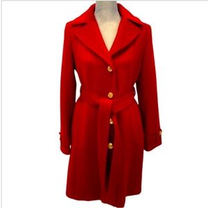 NWT. Beautiful Michael Kors Wool Coat Red Size S